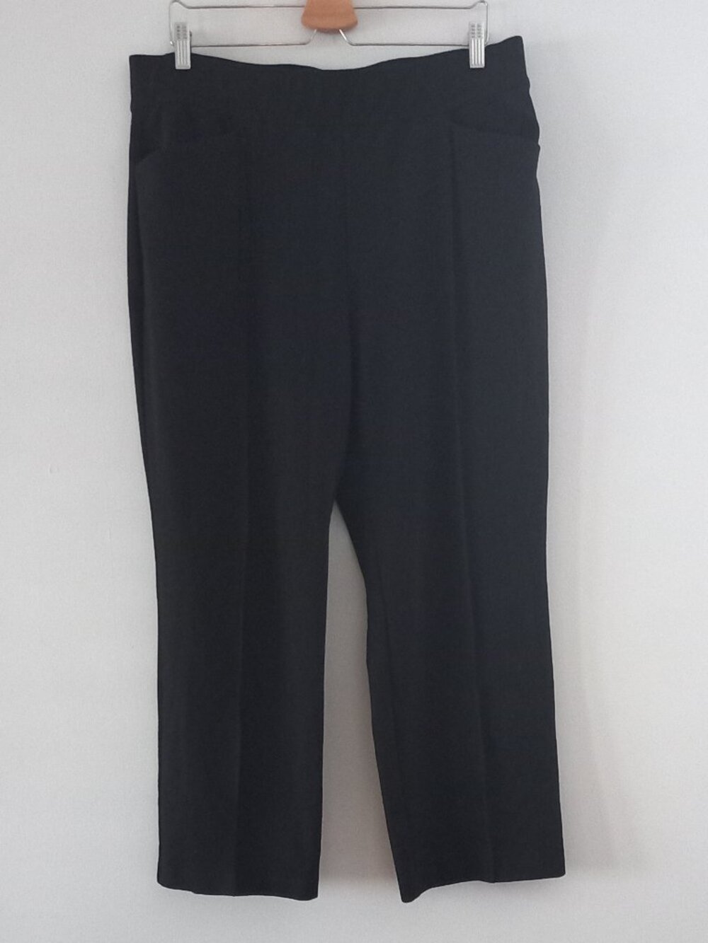TALBOTS wide leg black pull on pants petite XL